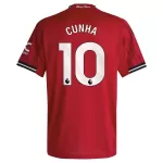 Manchester United Cunha 10 Shirt Heren Thuis 2025/26