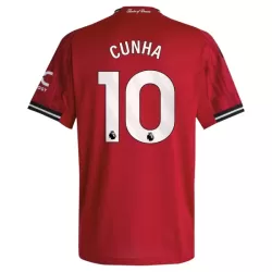 Manchester United Cunha 10 Shirt Heren Thuis 2025/26 Manchester United Cunha 10 Shirt Heren Thuis 2025/26