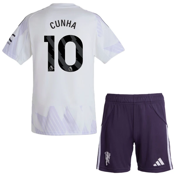 Manchester United Cunha 10 Tenue Kind Uit 2025/26 Manchester United Cunha 10 Tenue Kind Uit 2025/26