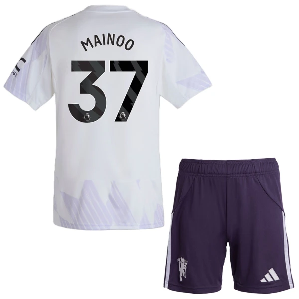 Manchester United Mainoo 37 Tenue Kind Uit 2025/26