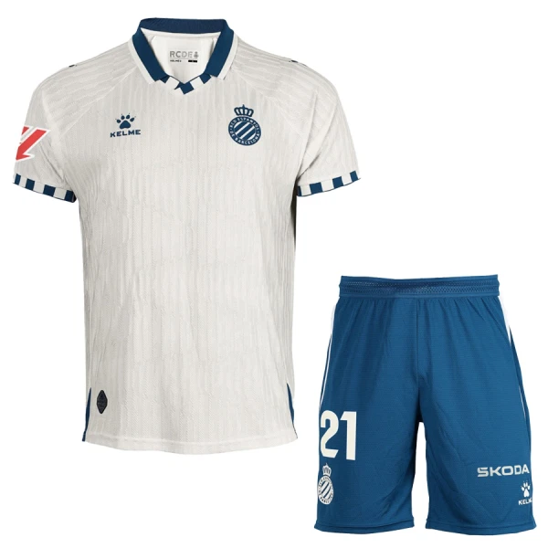 RCD Espanyol Tenue Kind Uit 2025/26 RCD Espanyol Tenue Kind Uit 2025/26