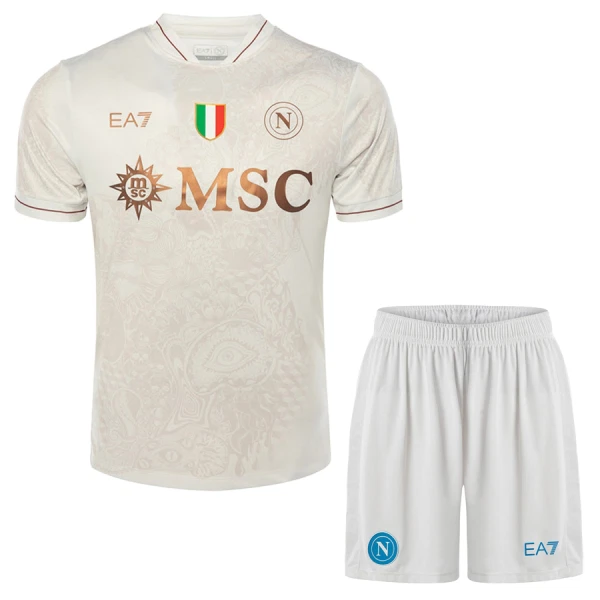 SSC Napoli Tenue Kind Uit 2025/26 SSC Napoli Tenue Kind Uit 2025/26
