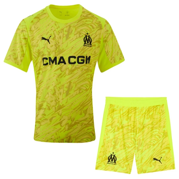 Olympique Marseille Keeper Tenue Kind 2025/26 Gele Olympique Marseille Keeper Tenue Kind 2025/26 Gele