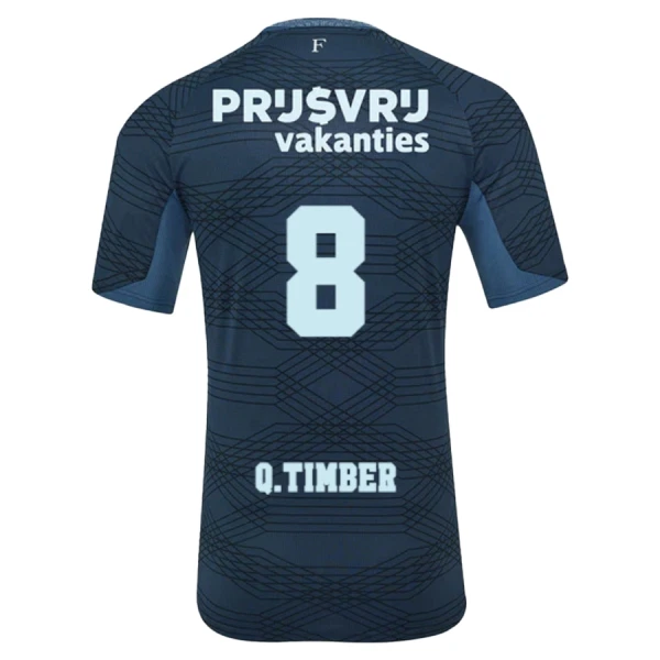 Feyenoord Rotterdam Q. Timber 8 Shirt Heren Uit 2025/26 Feyenoord Rotterdam Q. Timber 8 Shirt Heren Uit 2025/26