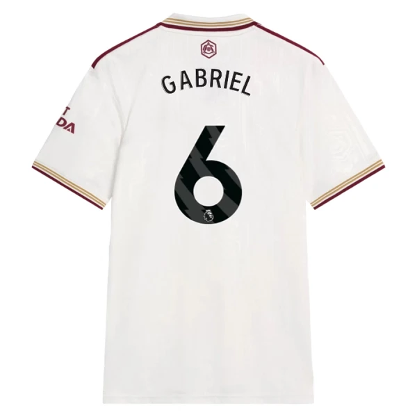 Arsenal Gabriel 6 Shirt Heren Derde 2025/26