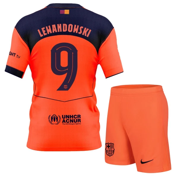 FC Barcelona Lewandowski 9 Tenue Kind Derde 2025/26