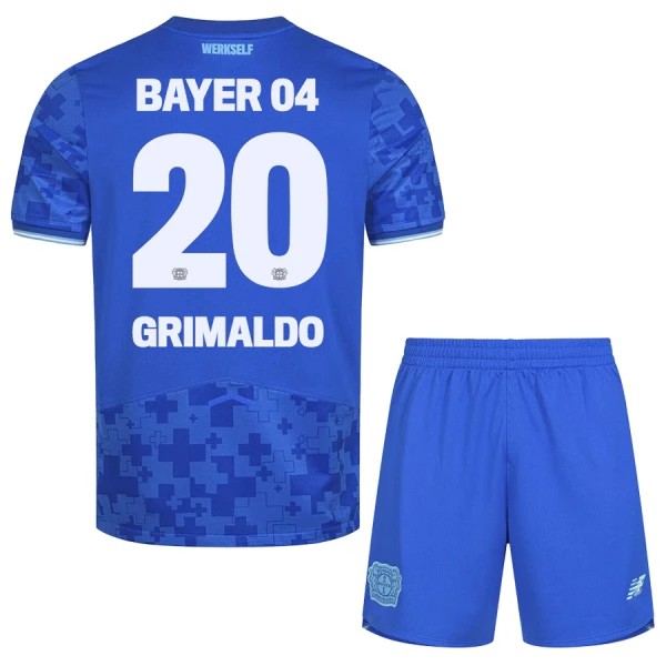 Bayer Leverkusen Alejandro Grimaldo 20 Tenue Kind Derde 2025/26 Bayer Leverkusen Alejandro Grimaldo 20 Tenue Kind Derde 2025/26