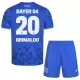 Bayer Leverkusen Alejandro Grimaldo 20 Tenue Kind Derde 2025/26 Bayer Leverkusen Alejandro Grimaldo 20 Tenue Kind Derde 2025/26