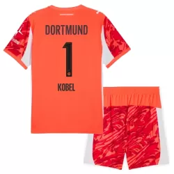 Borussia Dortmund Kobel 1 Keeper Tenue Kind 2025/26 Rode Borussia Dortmund Kobel 1 Keeper Tenue Kind 2025/26 Rode