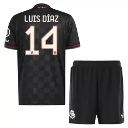 FC Bayern München Luis Díaz 14 Tenue Kind Derde 2025/26 FC Bayern München Luis Díaz 14 Tenue Kind Derde 2025/26