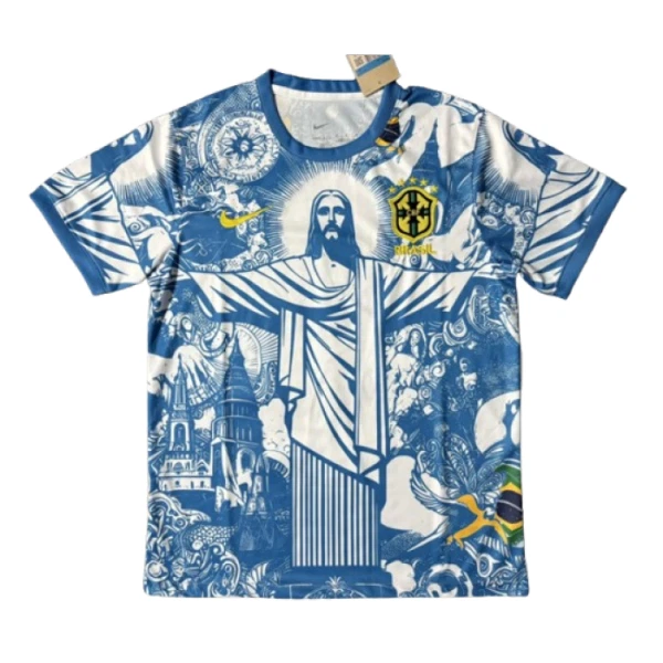 Brazilië Shirt Heren 2025 Blauwe - Speciaal Brazilië Shirt Heren 2025 Blauwe - Speciaal