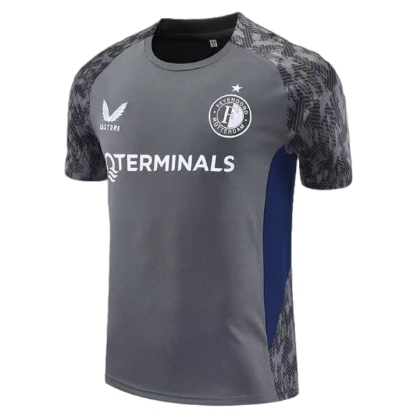 Feyenoord Rotterdam Trainingsshirt Heren 2025/26 Grijze Feyenoord Rotterdam Trainingsshirt Heren 2025/26 Grijze