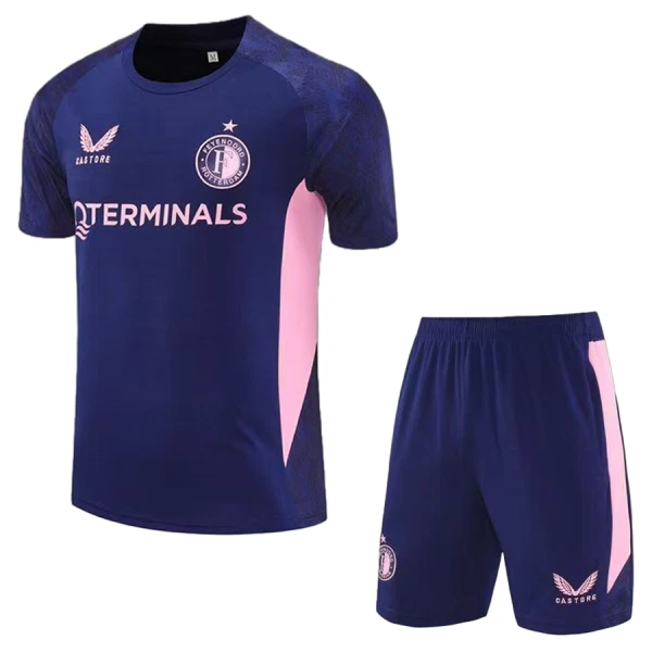 Feyenoord Rotterdam Trainingsshirt Kind 2025/26 Blauwe Feyenoord Rotterdam Trainingsshirt Kind 2025/26 Blauwe