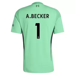 Liverpool A. Becker 1 Keeper Shirt Heren 2025/26 Groene Liverpool A. Becker 1 Keeper Shirt Heren 2025/26 Groene