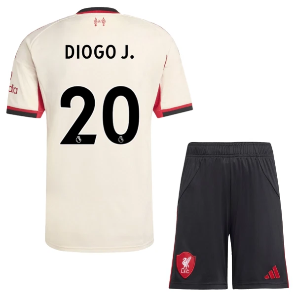 Liverpool Diogo J 20 Tenue Kind Uit 2025/26 Liverpool Diogo J 20 Tenue Kind Uit 2025/26