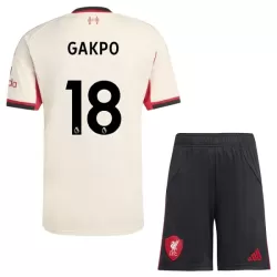 Liverpool Gakpo 18 Tenue Kind Uit 2025/26