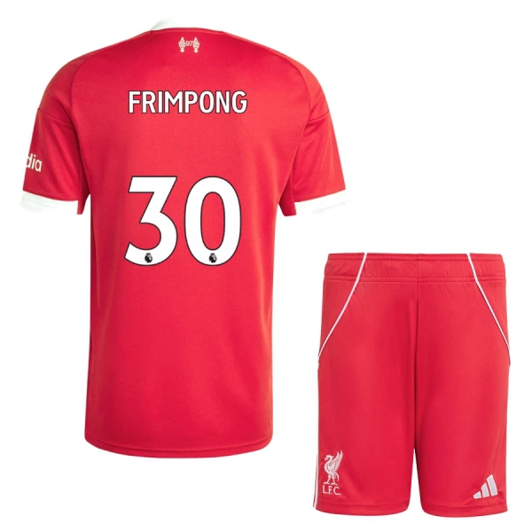 Liverpool Jeremie Frimpong 30 Tenue Kind Thuis 2025/26 Liverpool Jeremie Frimpong 30 Tenue Kind Thuis 2025/26