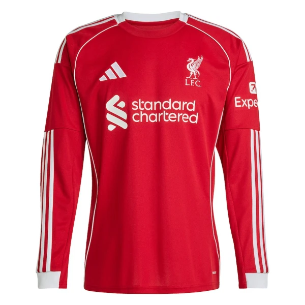 Liverpool Shirt Heren Thuis 2025/26 Lange Mouw Liverpool Shirt Heren Thuis 2025/26 Lange Mouw