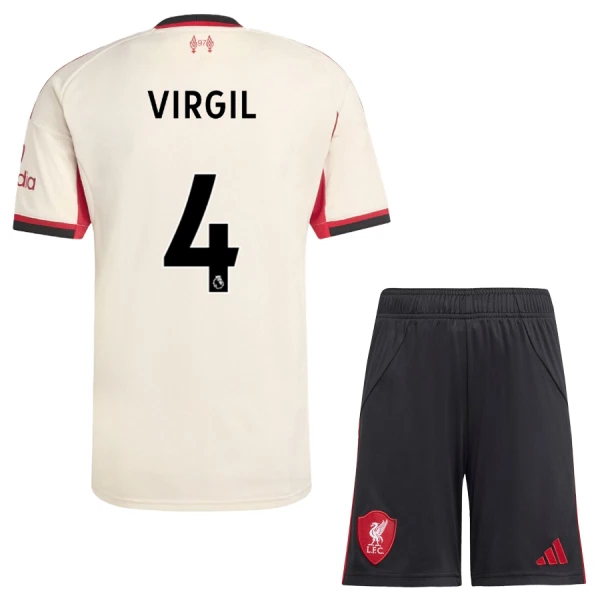 Liverpool Virgil 4 Tenue Kind Uit 2025/26 Liverpool Virgil 4 Tenue Kind Uit 2025/26