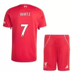 Liverpool Wirtz 7 Tenue Kind Thuis 2025/26
