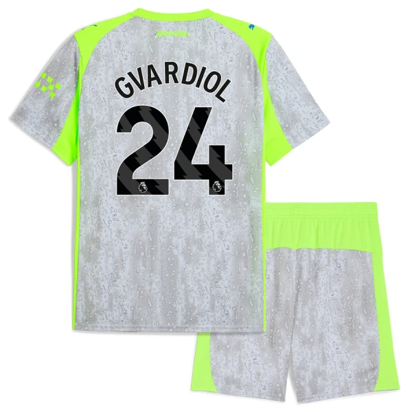 Manchester City Gvardiol 24 Tenue Kind Derde 2025/26
