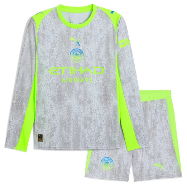 Manchester City Tenue Kind Derde 2025/26 Lange Mouw Manchester City Tenue Kind Derde 2025/26 Lange Mouw