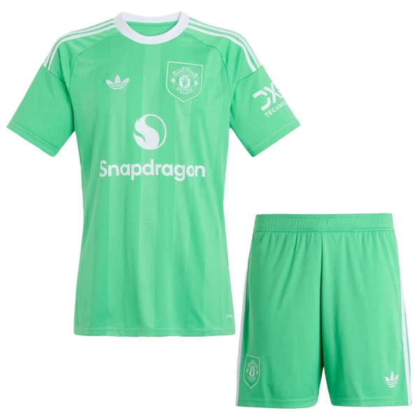 Manchester United Keeper Tenue Kind 2025/26 Groene Manchester United Keeper Tenue Kind 2025/26 Groene