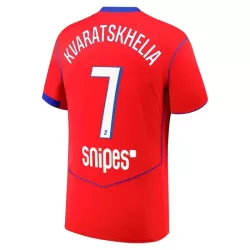 Paris Saint-Germain Kvaratskhelia 7 Shirt Heren Derde 2025/26 Paris Saint-Germain Kvaratskhelia 7 Shirt Heren Derde 2025/26