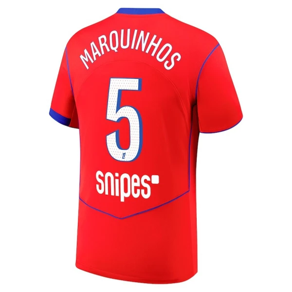 Paris Saint-Germain Marquinhos 5 Shirt Heren Derde 2025/26 Paris Saint-Germain Marquinhos 5 Shirt Heren Derde 2025/26