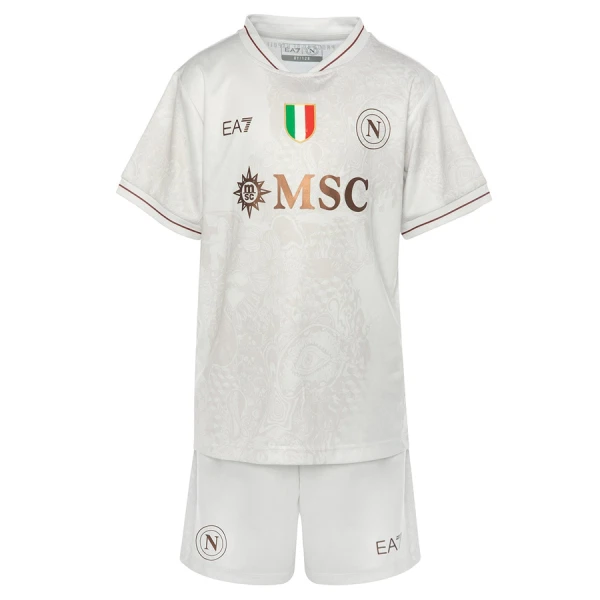 SSC Napoli Tenue Kind Uit 2025/26 SSC Napoli Tenue Kind Uit 2025/26
