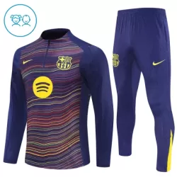 FC Barcelona Trainingssweaterset Kind 2025/26 Kwartrits Grijze FC Barcelona Trainingssweaterset Kind 2025/26 Kwartrits Grijze