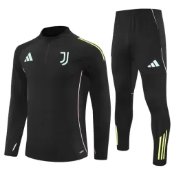 Juventus Trainingssweaterset Heren 2025/26 Kwartrits Zwarte Juventus Trainingssweaterset Heren 2025/26 Kwartrits Zwarte