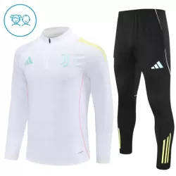 Juventus Trainingssweaterset Kind 2025/26 Kwartrits Witte Juventus Trainingssweaterset Kind 2025/26 Kwartrits Witte