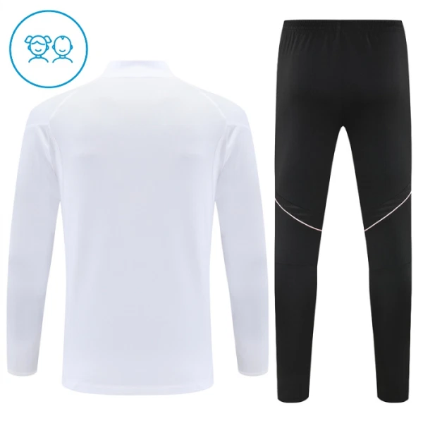 Juventus Trainingssweaterset Kind 2025/26 Kwartrits Witte