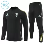 Juventus Trainingssweaterset Kind 2025/26 Kwartrits Zwarte