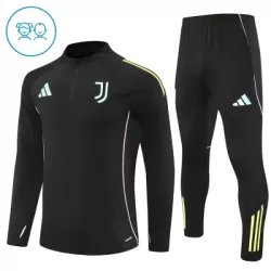 Juventus Trainingssweaterset Kind 2025/26 Kwartrits Zwarte Juventus Trainingssweaterset Kind 2025/26 Kwartrits Zwarte