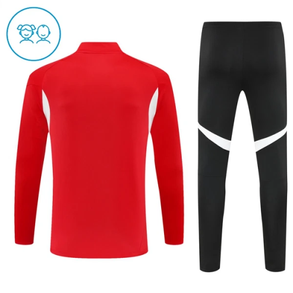 Liverpool Trainingssweaterset Kind 2025/26 Kwartrits Rode