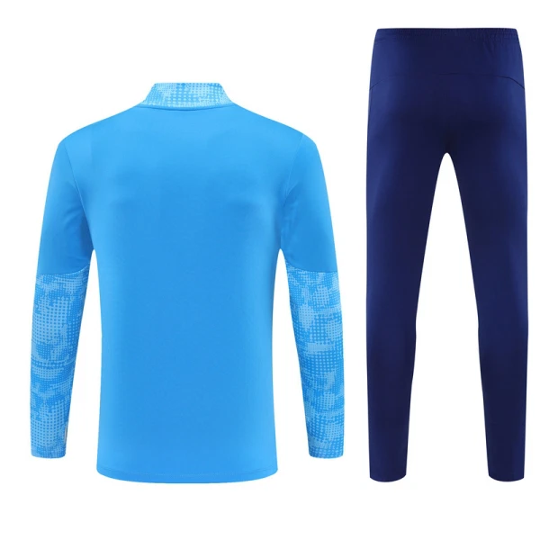Manchester City Trainingssweaterset Heren 2025/26 Kwartrits Blauwe