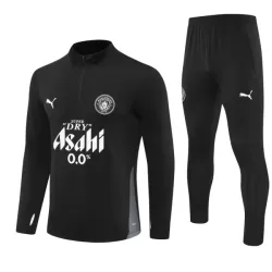 Manchester City Trainingssweaterset Heren 2025/26 Kwartrits Zwarte Manchester City Trainingssweaterset Heren 2025/26 Kwartrits Zwarte