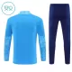 Manchester City Trainingssweaterset Kind 2025/26 Kwartrits Blauwe