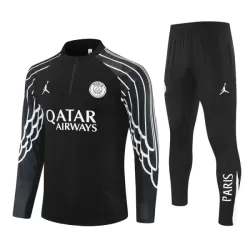 Paris Saint-Germain Trainingssweaterset Heren 2025/26 Kwartrits Zwarte Paris Saint-Germain Trainingssweaterset Heren 2025/26 Kwartrits Zwarte