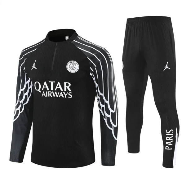 Paris Saint-Germain Trainingssweaterset Heren 2025/26 Kwartrits Zwarte