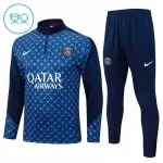 Paris Saint-Germain Trainingssweaterset Kind 2025/26 Kwartrits Blauwe