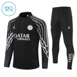 Paris Saint-Germain Trainingssweaterset Kind 2025/26 Kwartrits Zwarte Paris Saint-Germain Trainingssweaterset Kind 2025/26 Kwartrits Zwarte