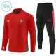 Portugal Trainingssweaterset Kind 2025/26 Kwartrits Rode
