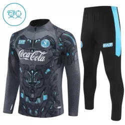 SSC Napoli Trainingssweaterset Kind 2025/26 Kwartrits Zwarte SSC Napoli Trainingssweaterset Kind 2025/26 Kwartrits Zwarte