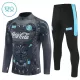 SSC Napoli Trainingssweaterset Kind 2025/26 Kwartrits Zwarte