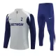 Tottenham Hotspur Trainingssweaterset Heren 2025/26 Kwartrits Grijze