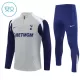 Tottenham Hotspur Trainingssweaterset Kind 2025/26 Kwartrits Grijze
