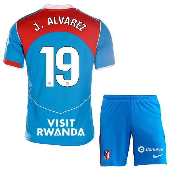 Atlético Madrid J. Alvarez 19 Tenue Kind Derde 2025/26